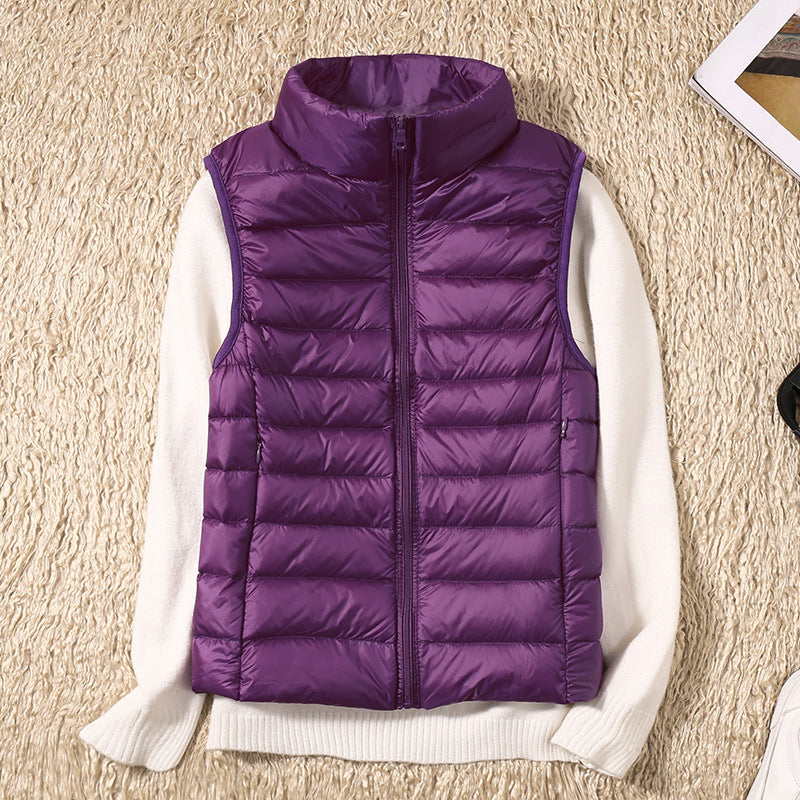 Elenia | Puffer Vest Sleeveless Quilted Zip Front