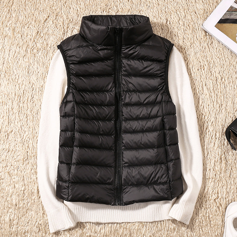 Elenia | Puffer Vest Sleeveless Quilted Zip Front