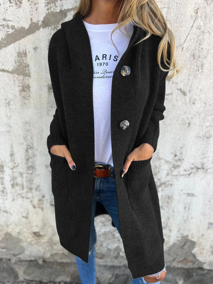 Mareena | Long Sleeve Button Knit Cardigan