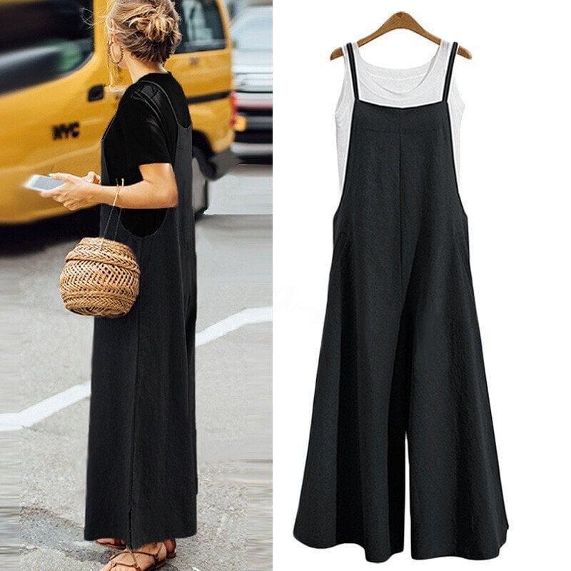 Jurina | Sleeveless Oversized Wide Leg Jumpsuit
