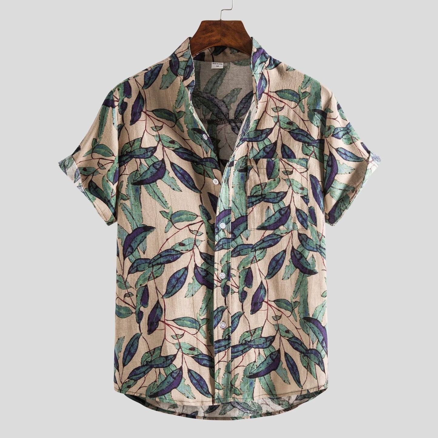 Lachlan | Short Sleeve Printed Button Shirt