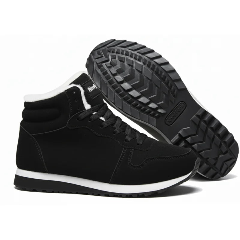 Kristine | High-Top Lace-Up Fleece-Lined Winter Sneakers
