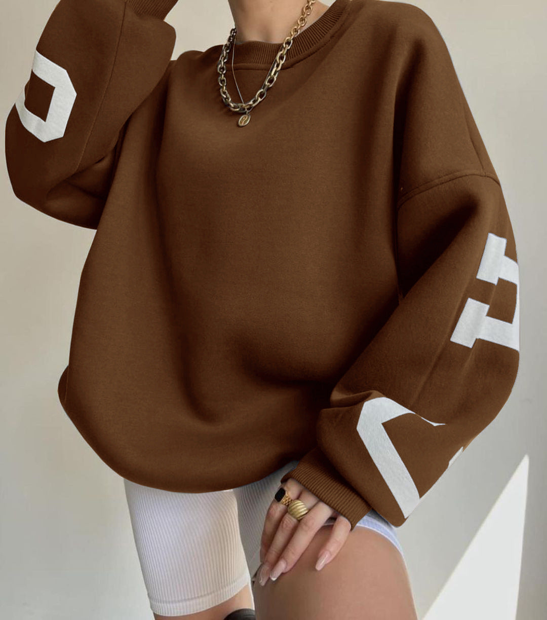 Alara | Sweater with Graphic Print and Long Sleeves