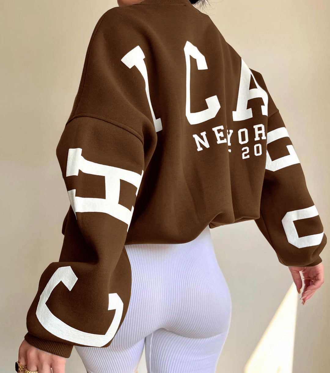 Alara | Sweater with Graphic Print and Long Sleeves