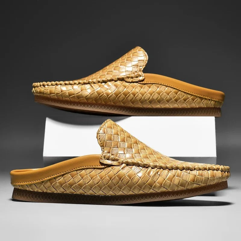 Efim | Woven Slip-On Loafer Mules