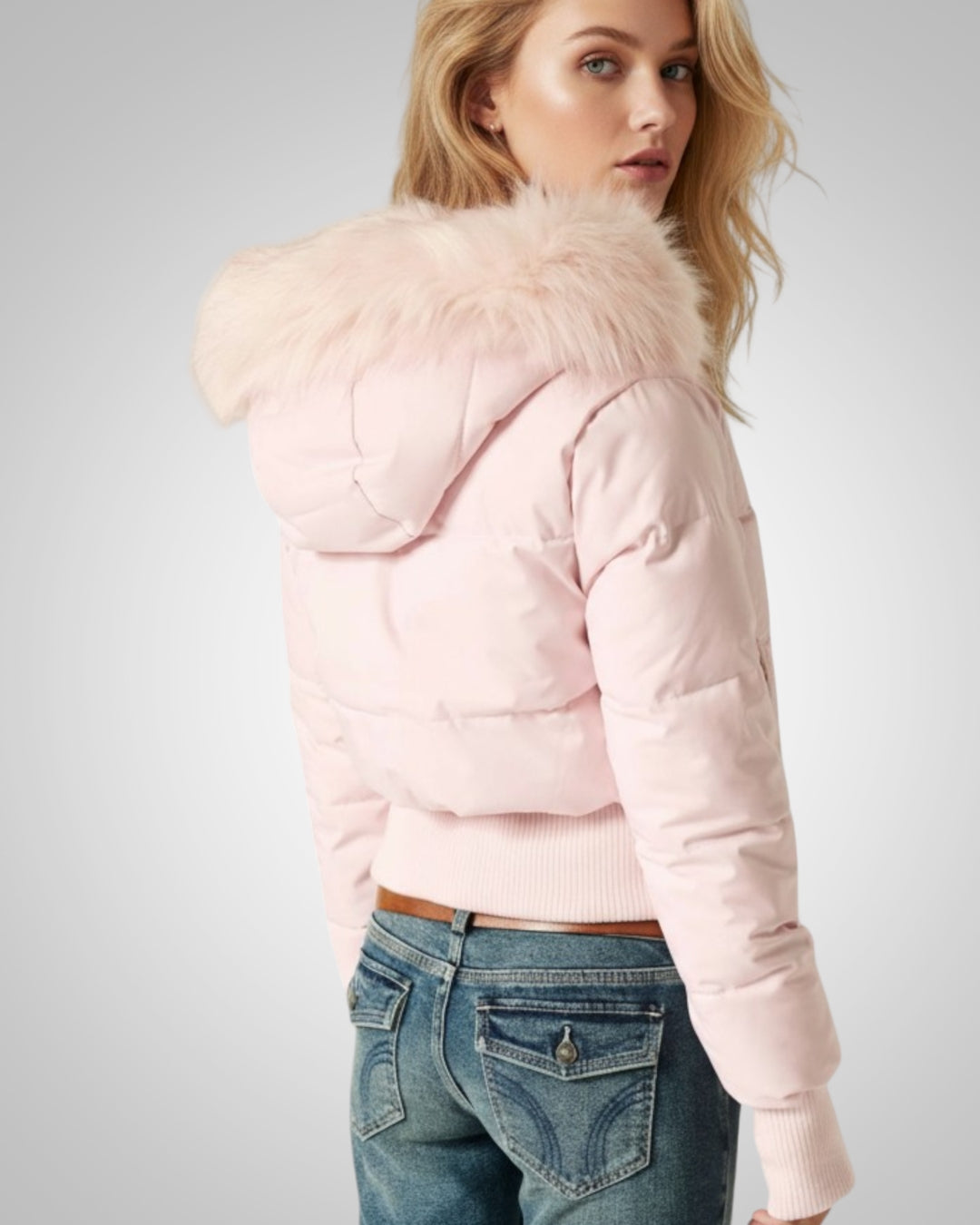 Isabel | Puffer Jacket with Faux Fur Hood