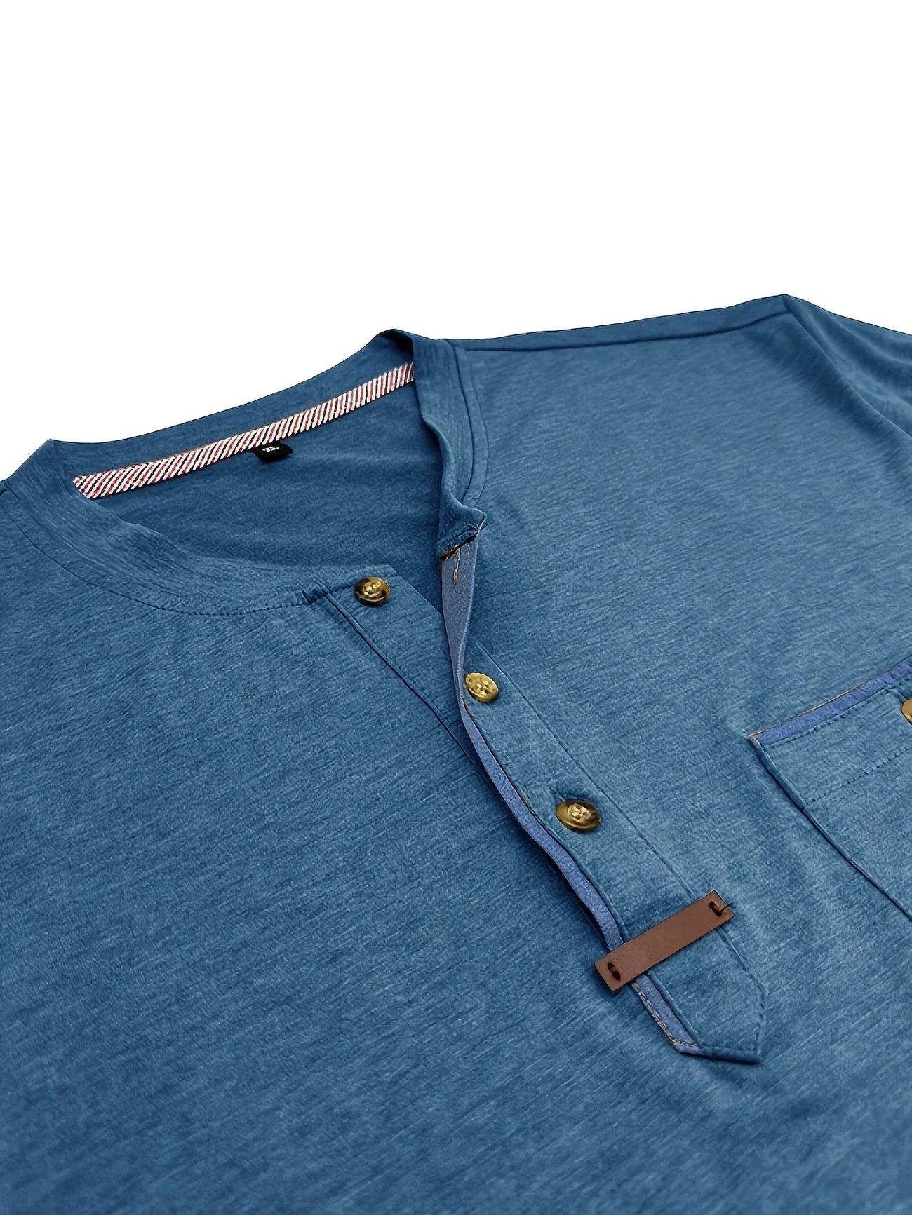 Saxon | Short Sleeve Pocket Henley T Shirt
