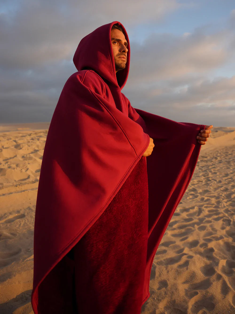 VelvetNomad | Hooded Blanket Poncho With Soft-Looking Lining
