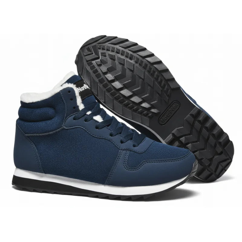 Kristine | High-Top Lace-Up Fleece-Lined Winter Sneakers