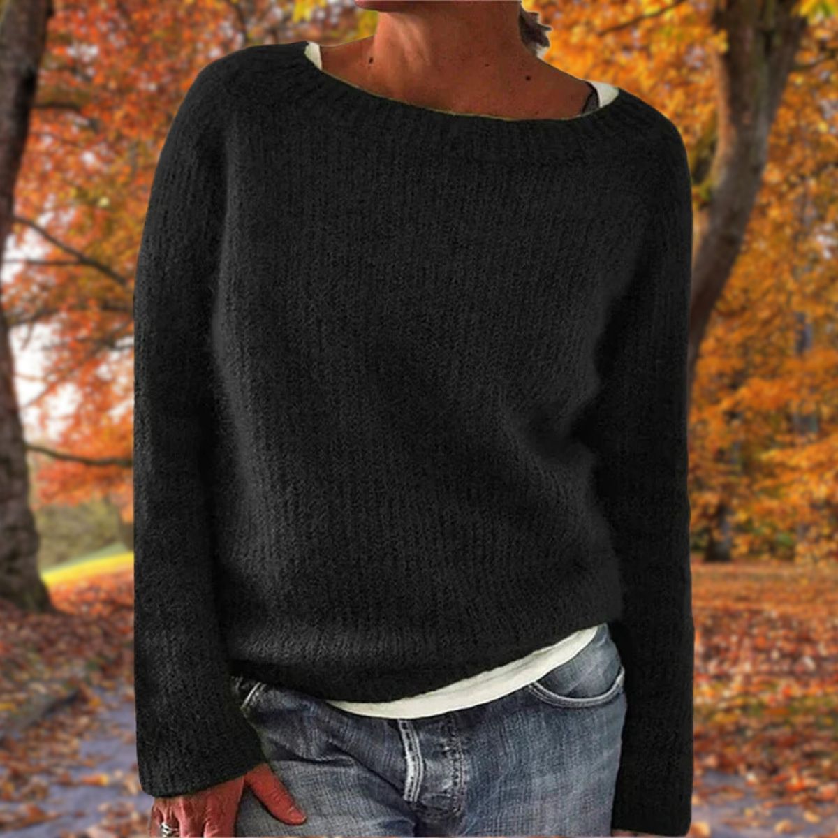 Haydee | Sweater Wide Neck Long Sleeve Relaxed Fit