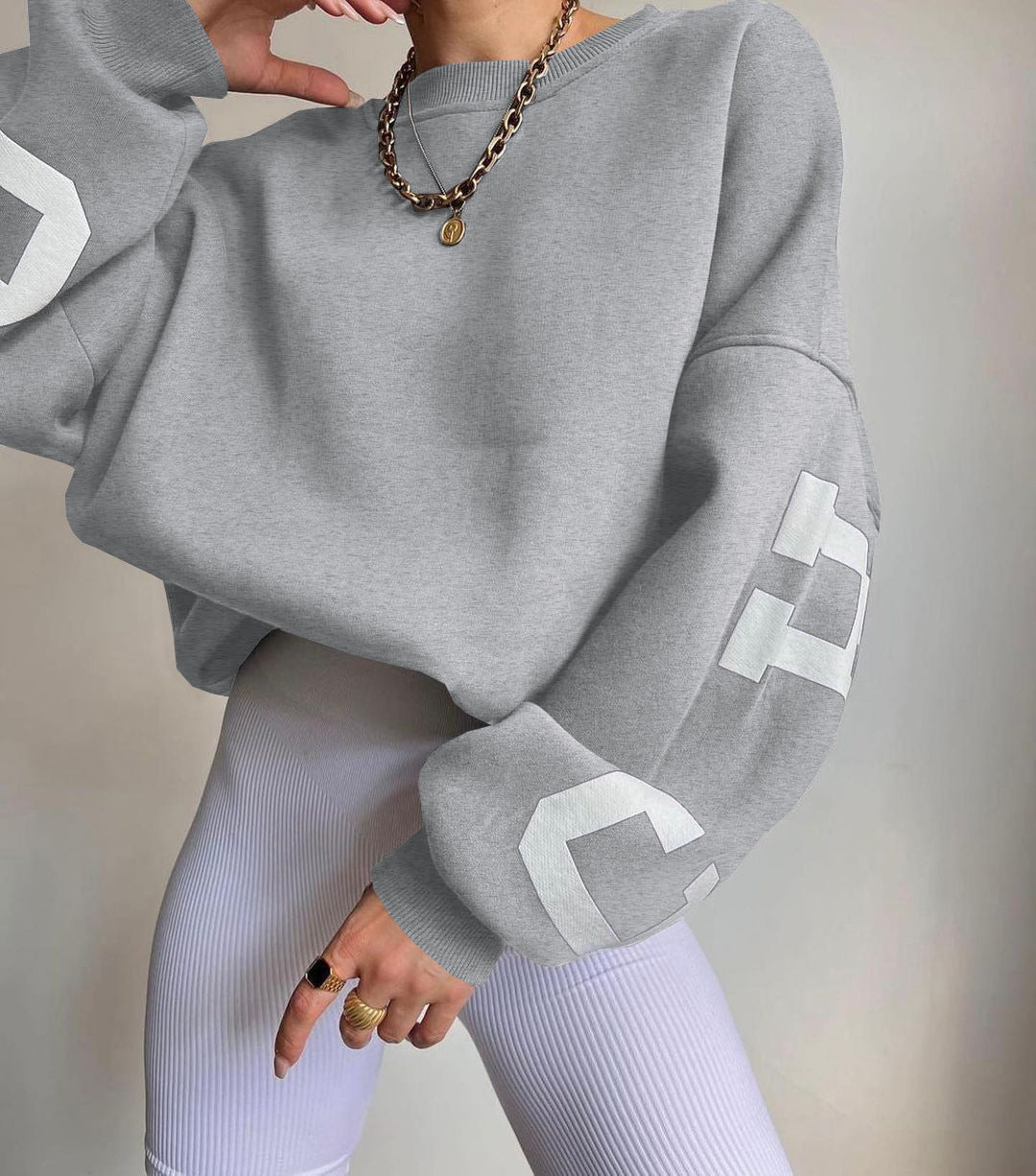 Alara | Sweater with Graphic Print and Long Sleeves