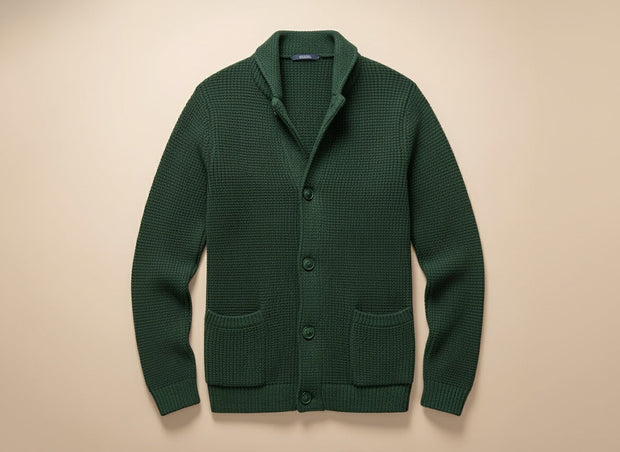 Eskel | Long Sleeve Textured Button Cardigan