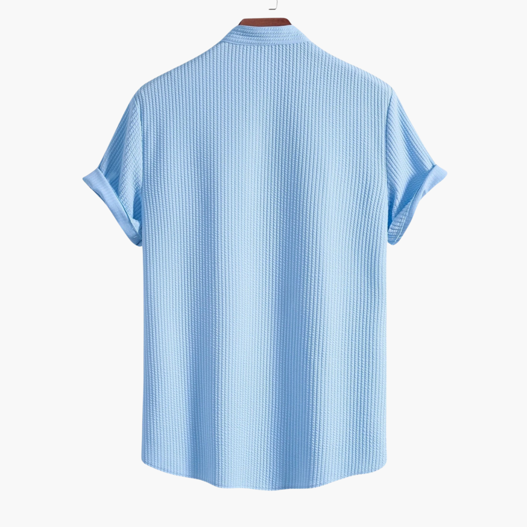 Geoffrey | Textured Short Sleeve Button Shirt