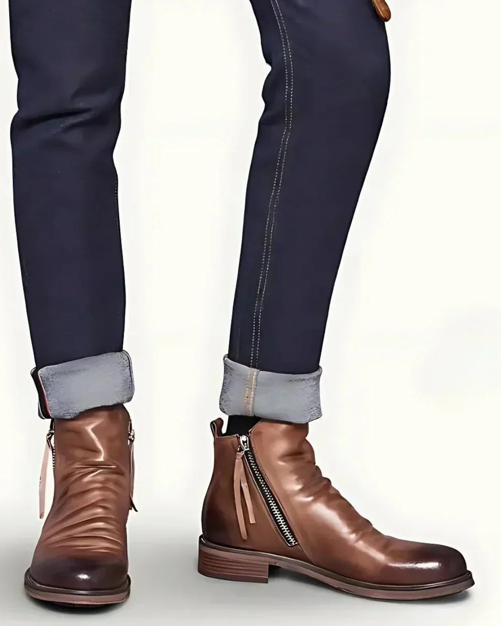 Benes | Ankle Boots with Side Zipper