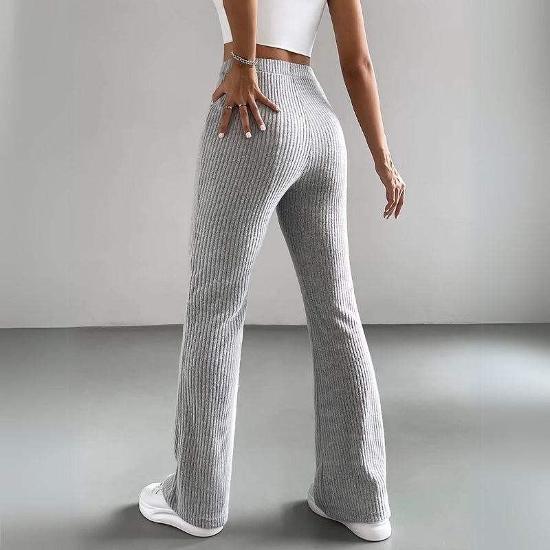 Kathrine | Flared Ribbed Lounge Pants