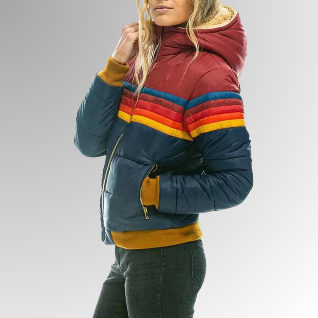 Damen retro zip | Retro Zip Jacket with Functional Pockets