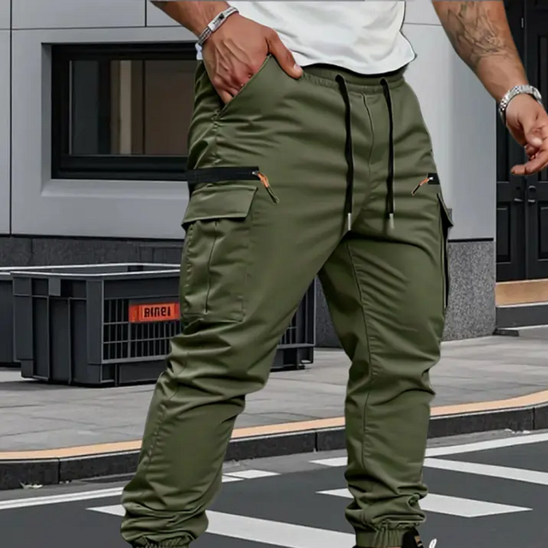 Masoon | Jogger Pants with Drawstring Waist and Pockets