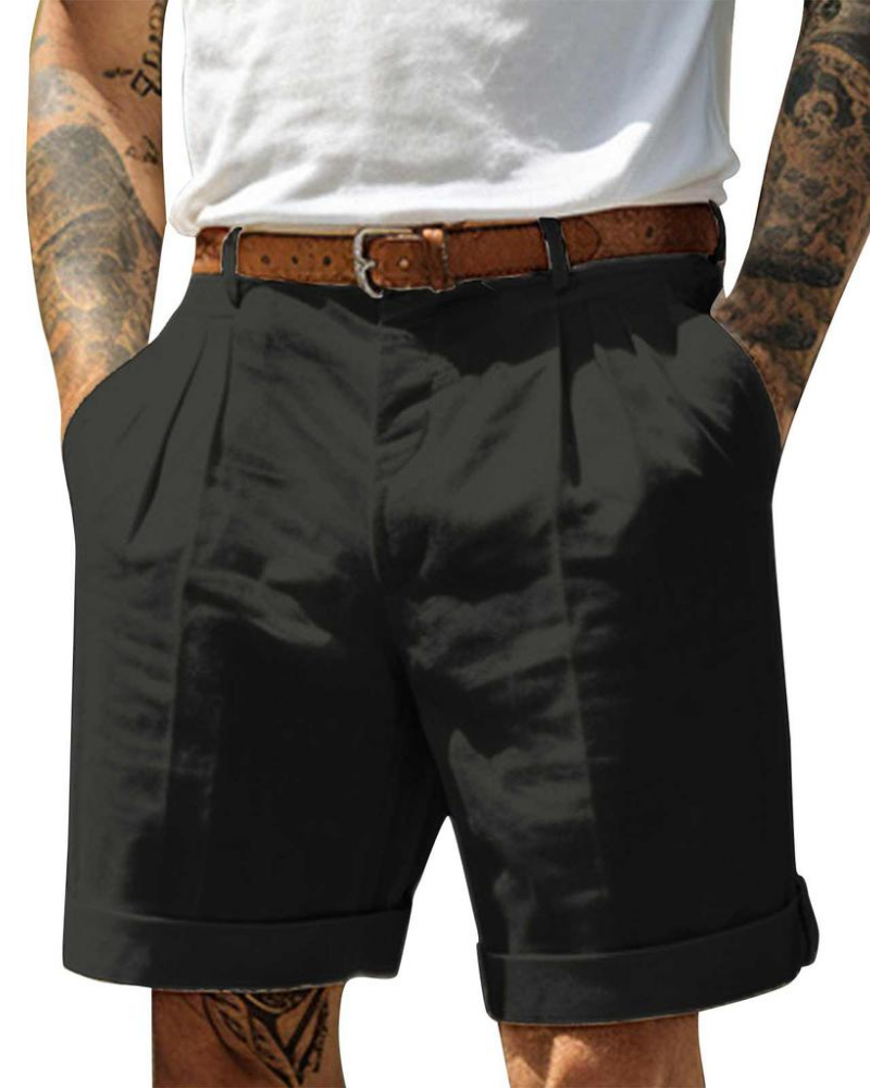 Javaid | Tailored Pleated Chino Shorts