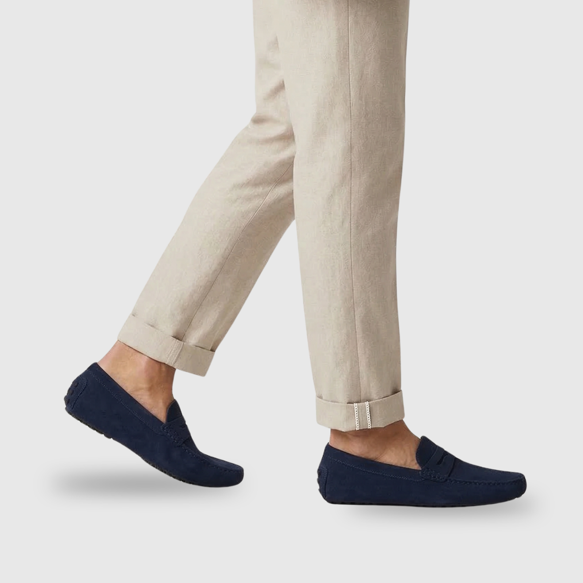 Vortexedge | Suede Slip-On Moccasins with Flexible Sole