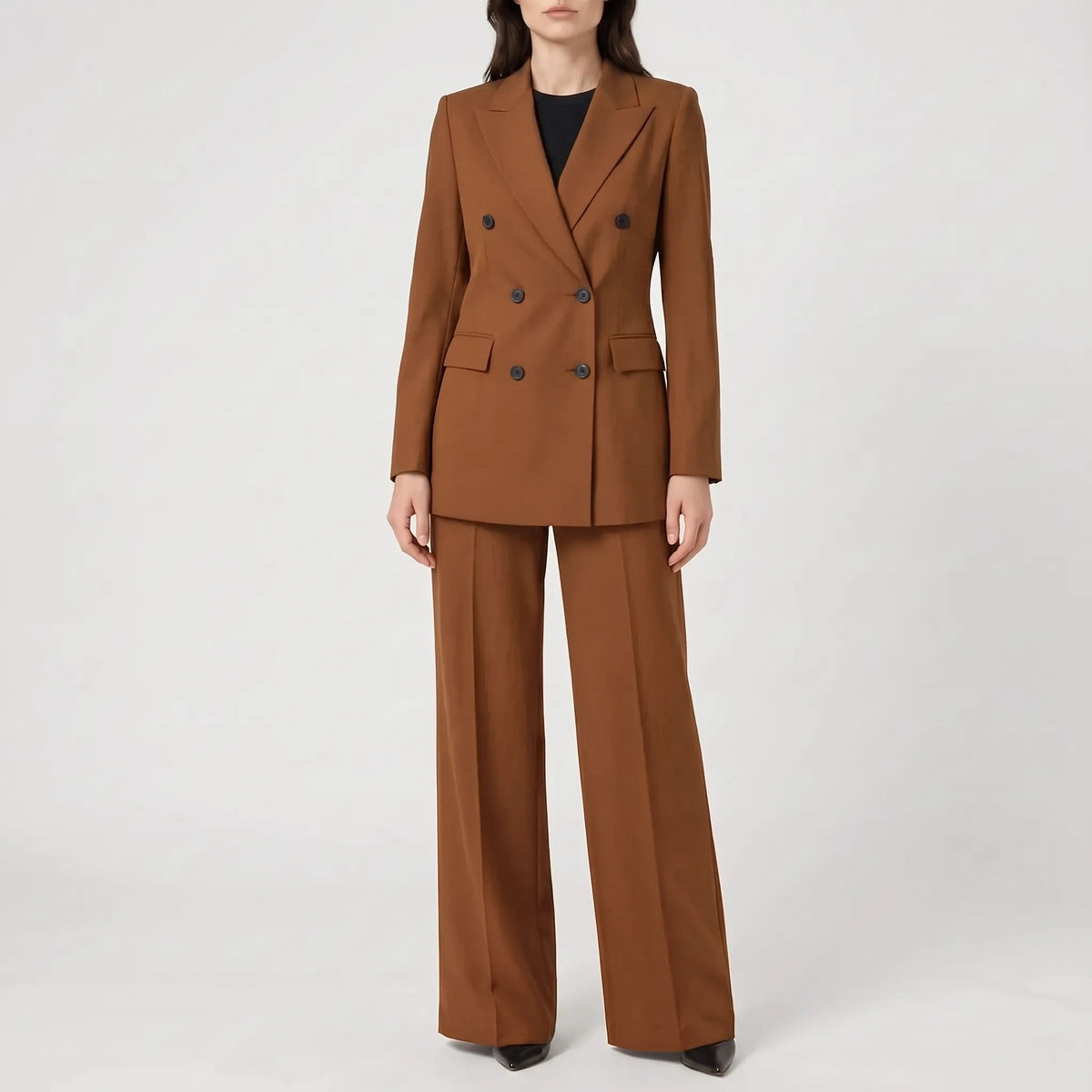 Kimberly | Pantsuit With Double Breasted Blazer and Wide Legs