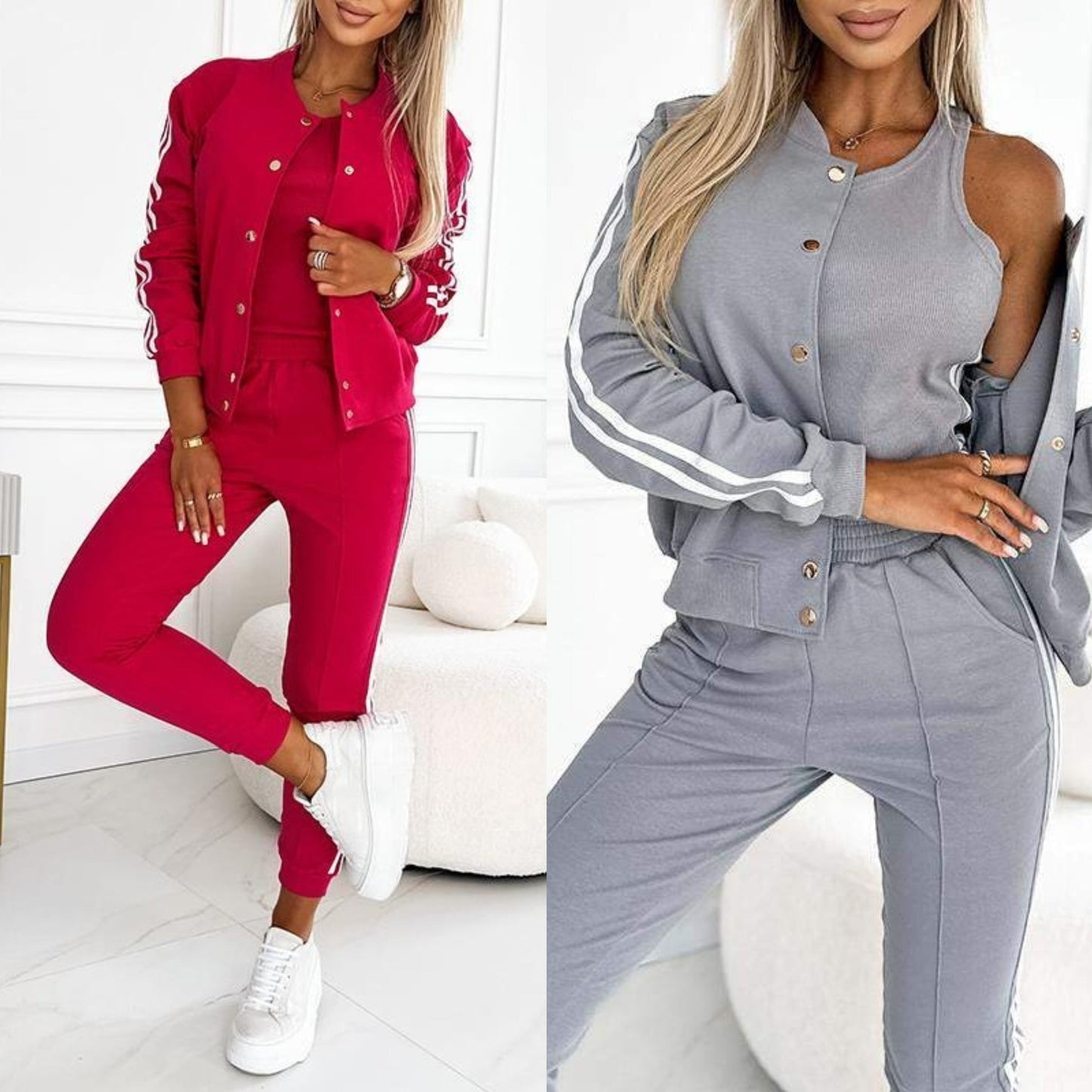 Kendra | Three Piece Jogger Lounge Set