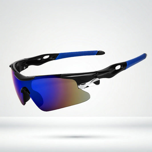 Salmeron - Sport Wraparound Sunglasses Mirrored Lens Lightweight Frame