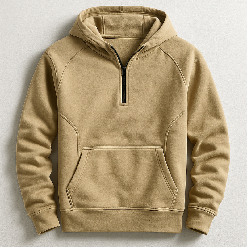 Vesperguard | Quarter Zip Hooded Long Sleeve Sweatshirt