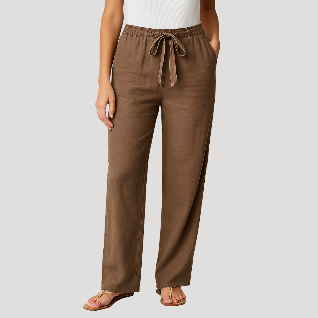 Eylem | Wide Leg Drawstring Pants With Pockets