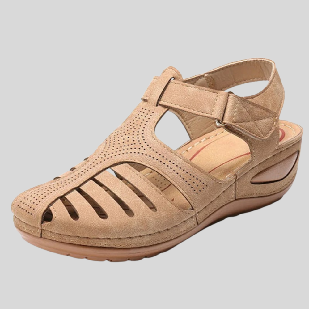 Leola | Closed Toe Cutout Strap Sandals