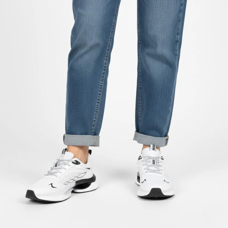 Lynda | Athletic Sneakers With Lace-Up Side Pattern