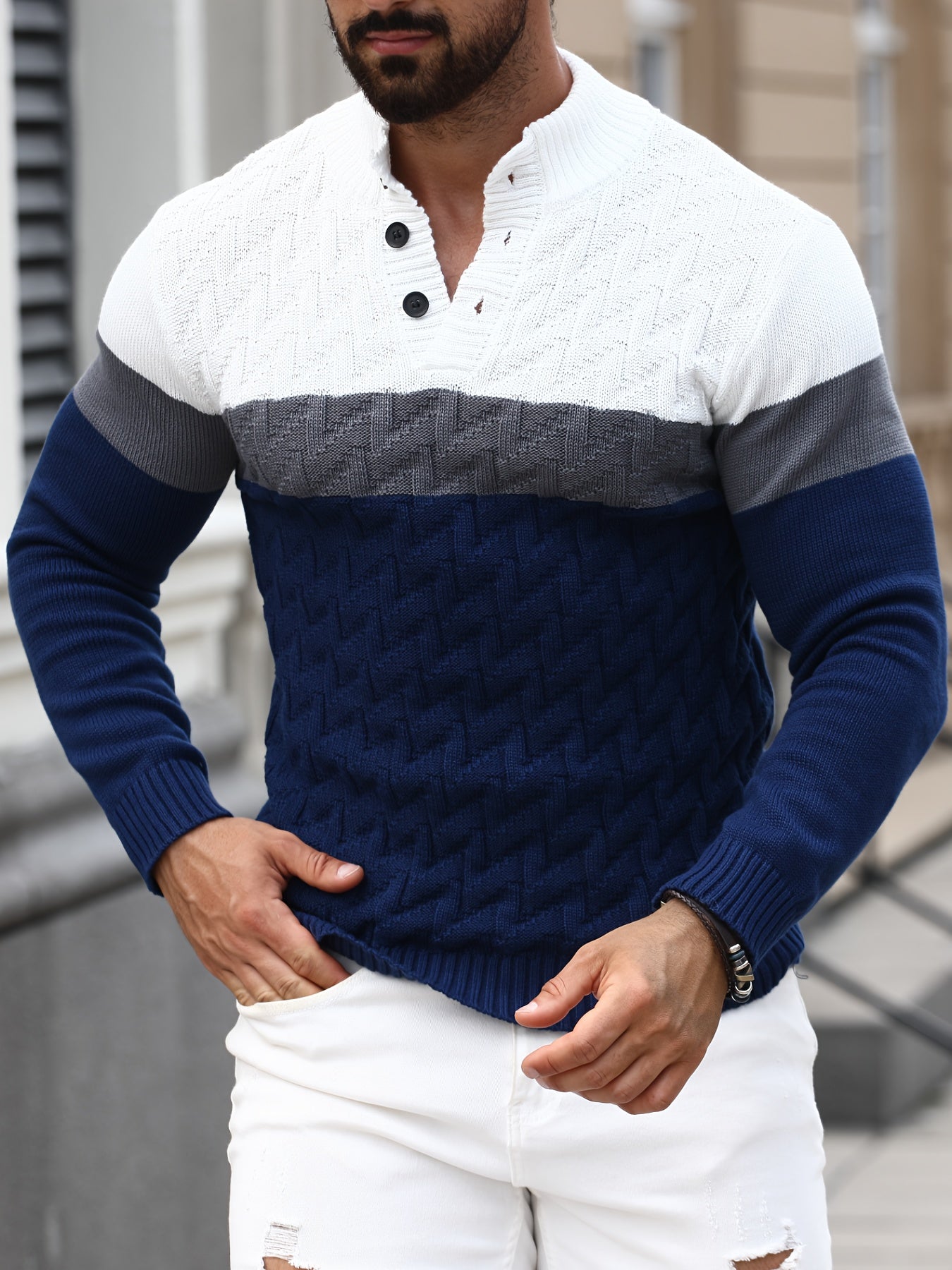 Vivena | Casual Stand Collar Knitted Sweater