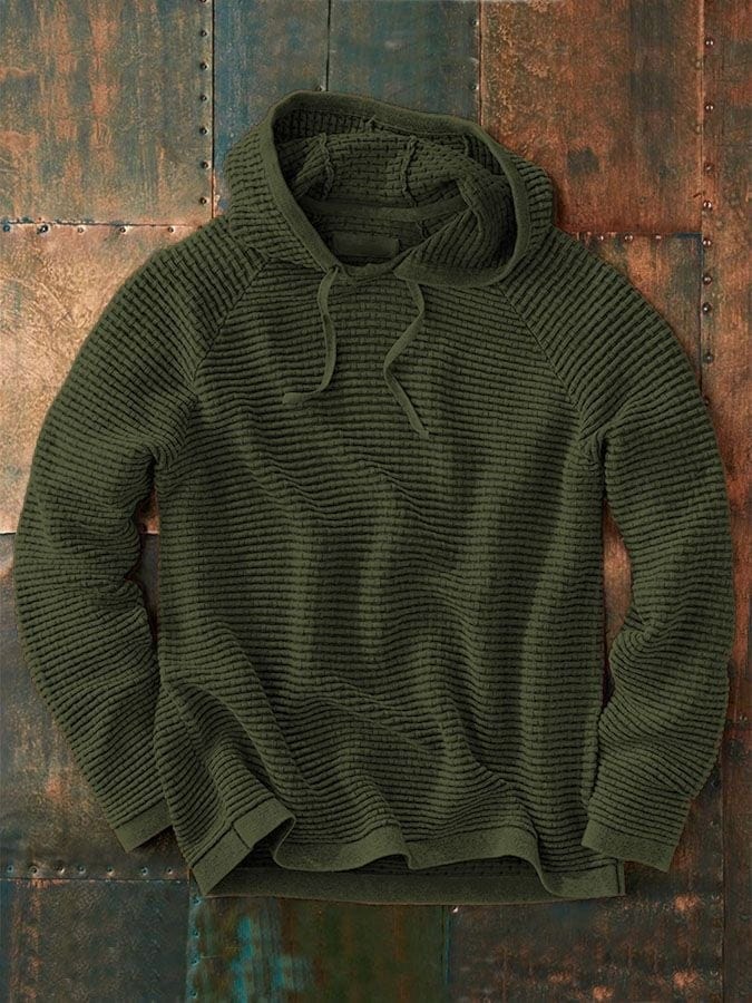 Jacob | Knit Hooded Long Sleeve Pullover
