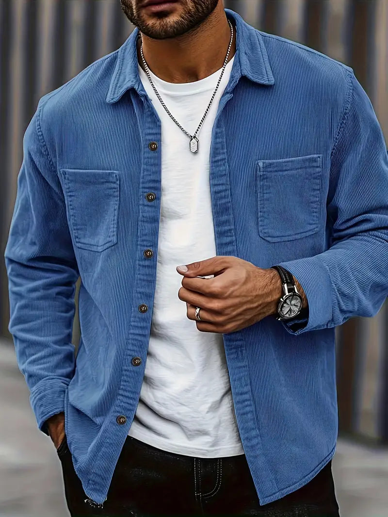 Rickey | Corduroy Shirt Long Sleeve Button-Up Style
