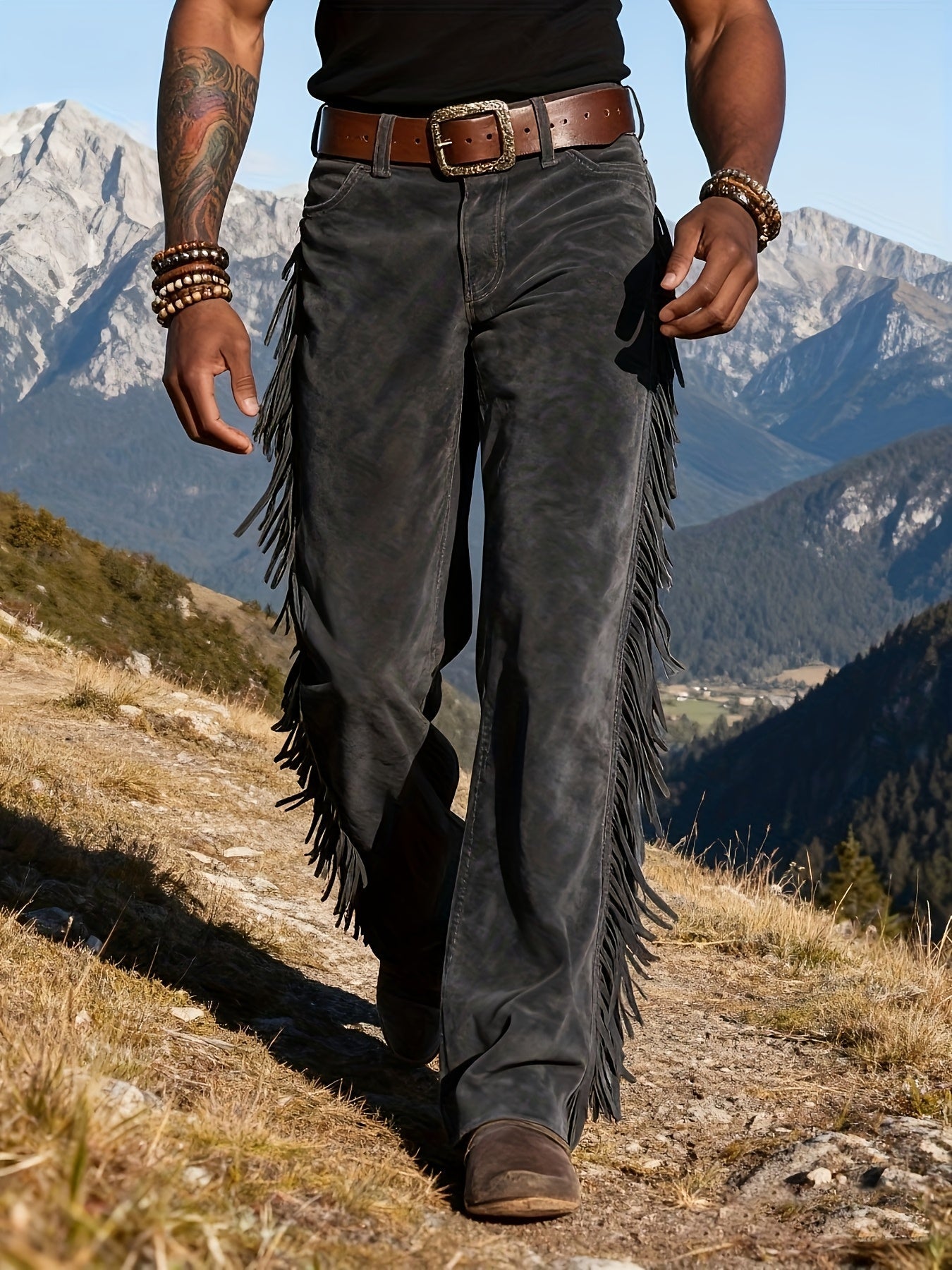 Altan - Fringe Straight Leg Western Trousers