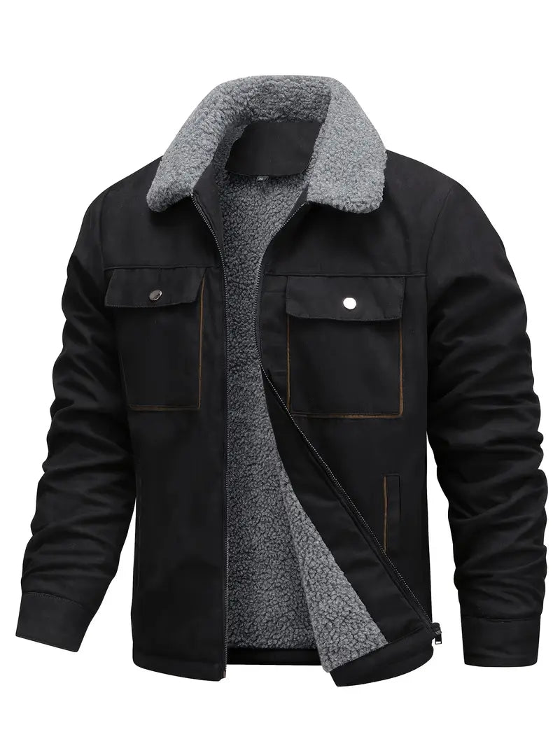 Grigory | Sherpa Collar Zip Jacket