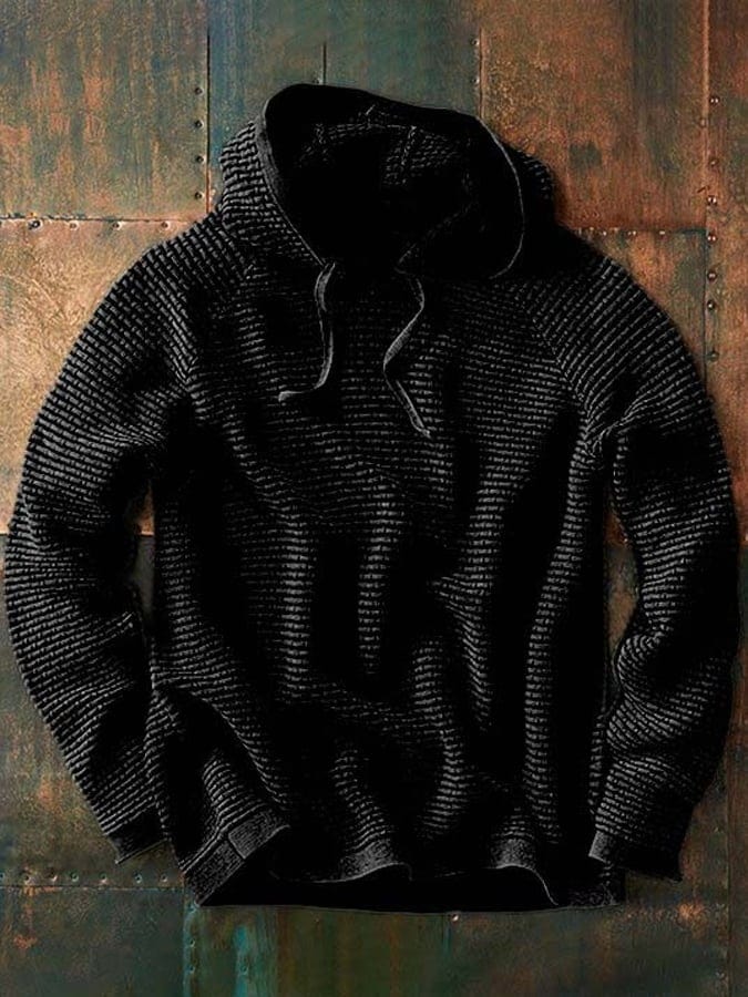 Jacob | Knit Hooded Long Sleeve Pullover