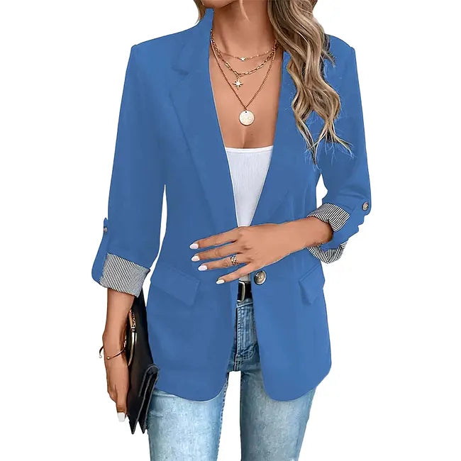 Rigieta | Blazer with Rolled Cuffs and Lapels