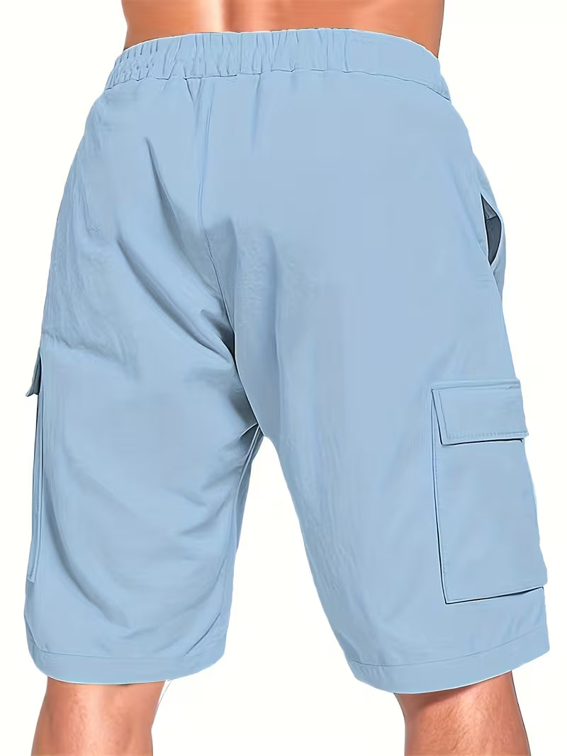 Raekwon | Cargo Drawstring Elastic Waist Shorts