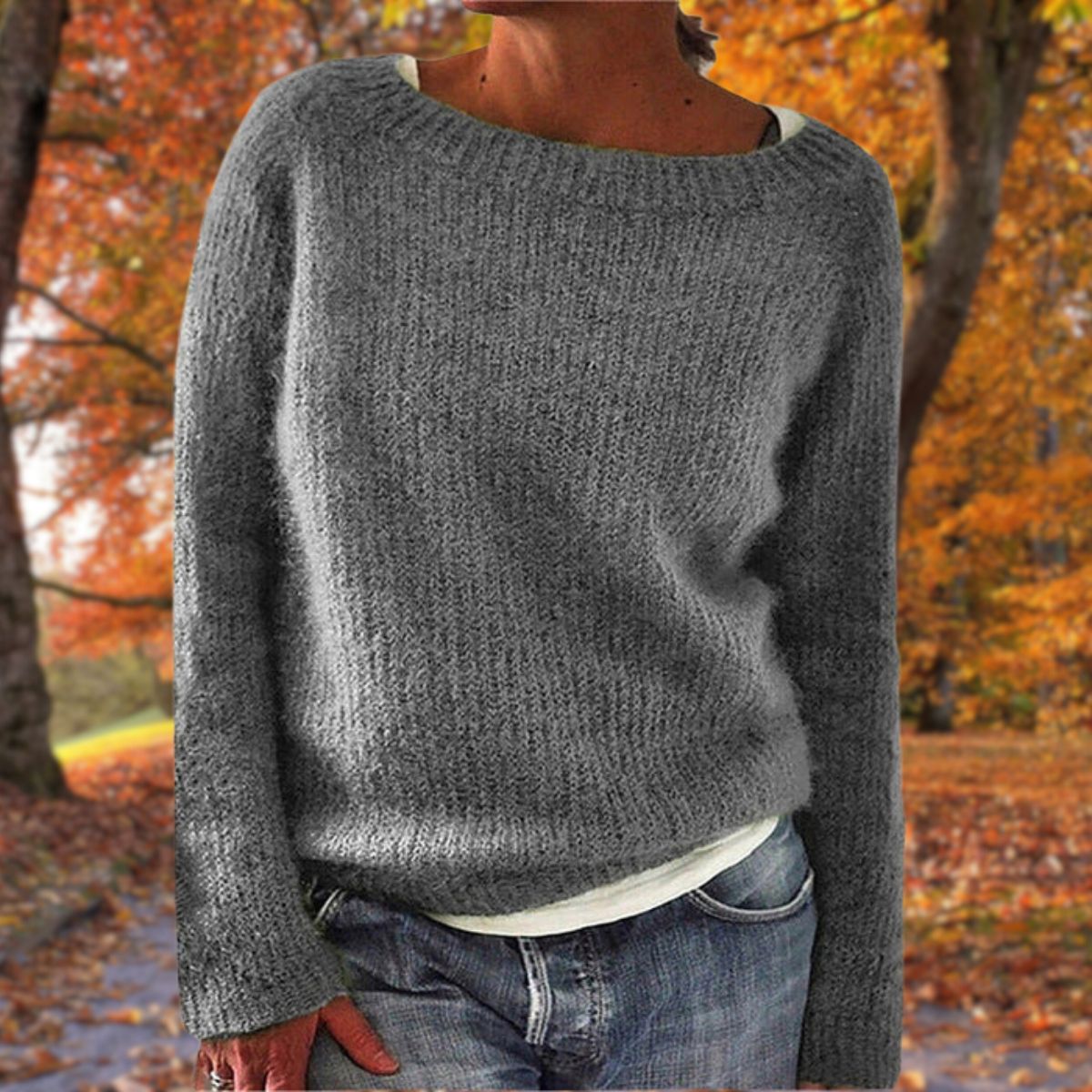 Haydee | Sweater Wide Neck Long Sleeve Relaxed Fit