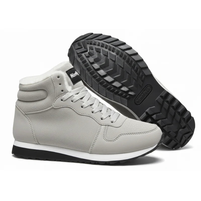 Kristine | High-Top Lace-Up Fleece-Lined Winter Sneakers