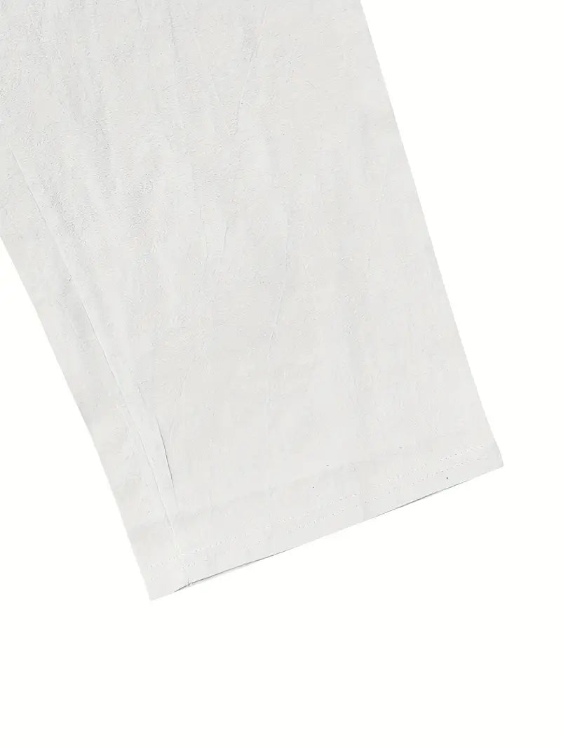 Babaev | Drawstring Wide Leg Casual Linen Pants