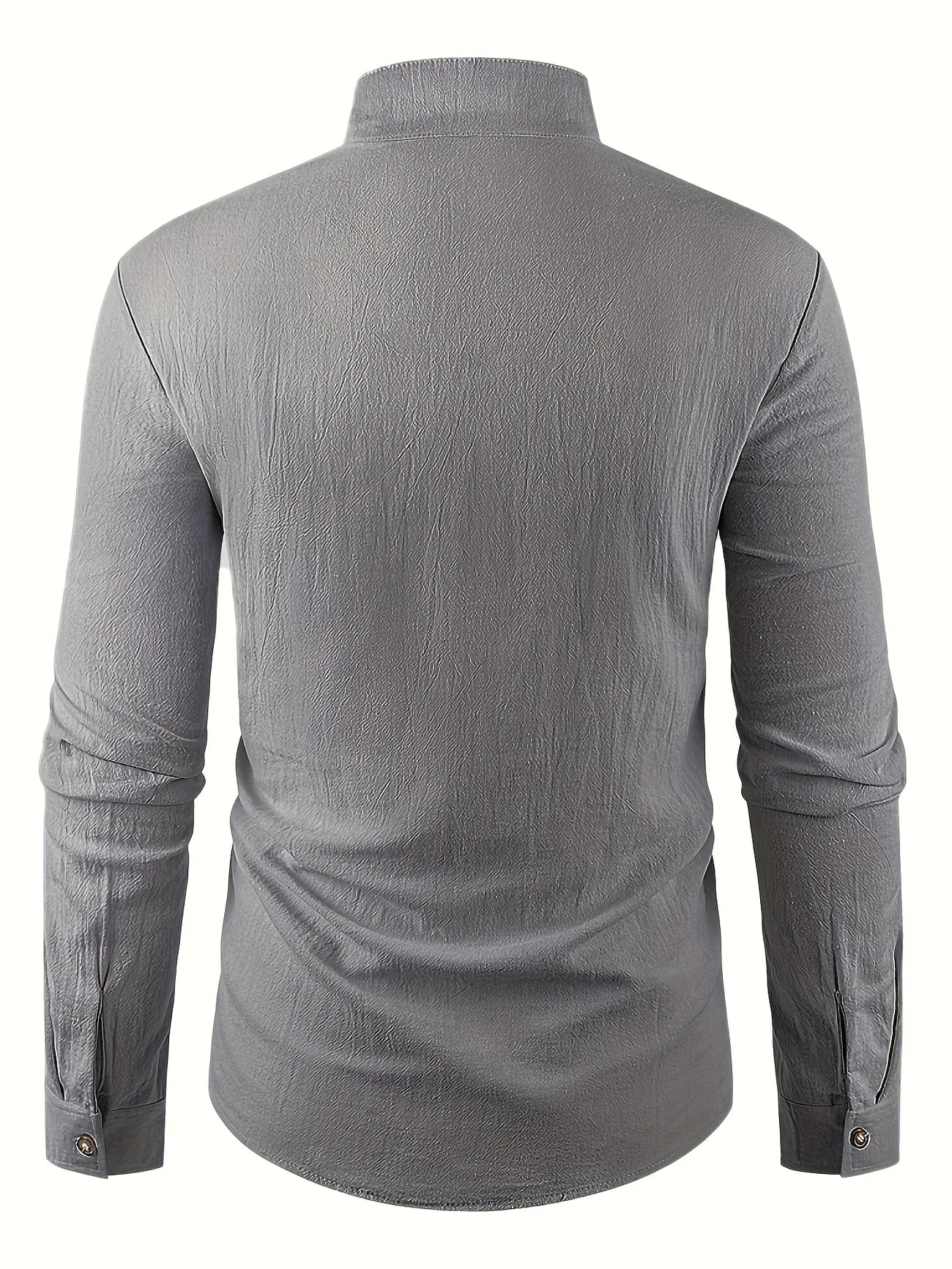 Shayne | Stand Collar Button Front Shirt