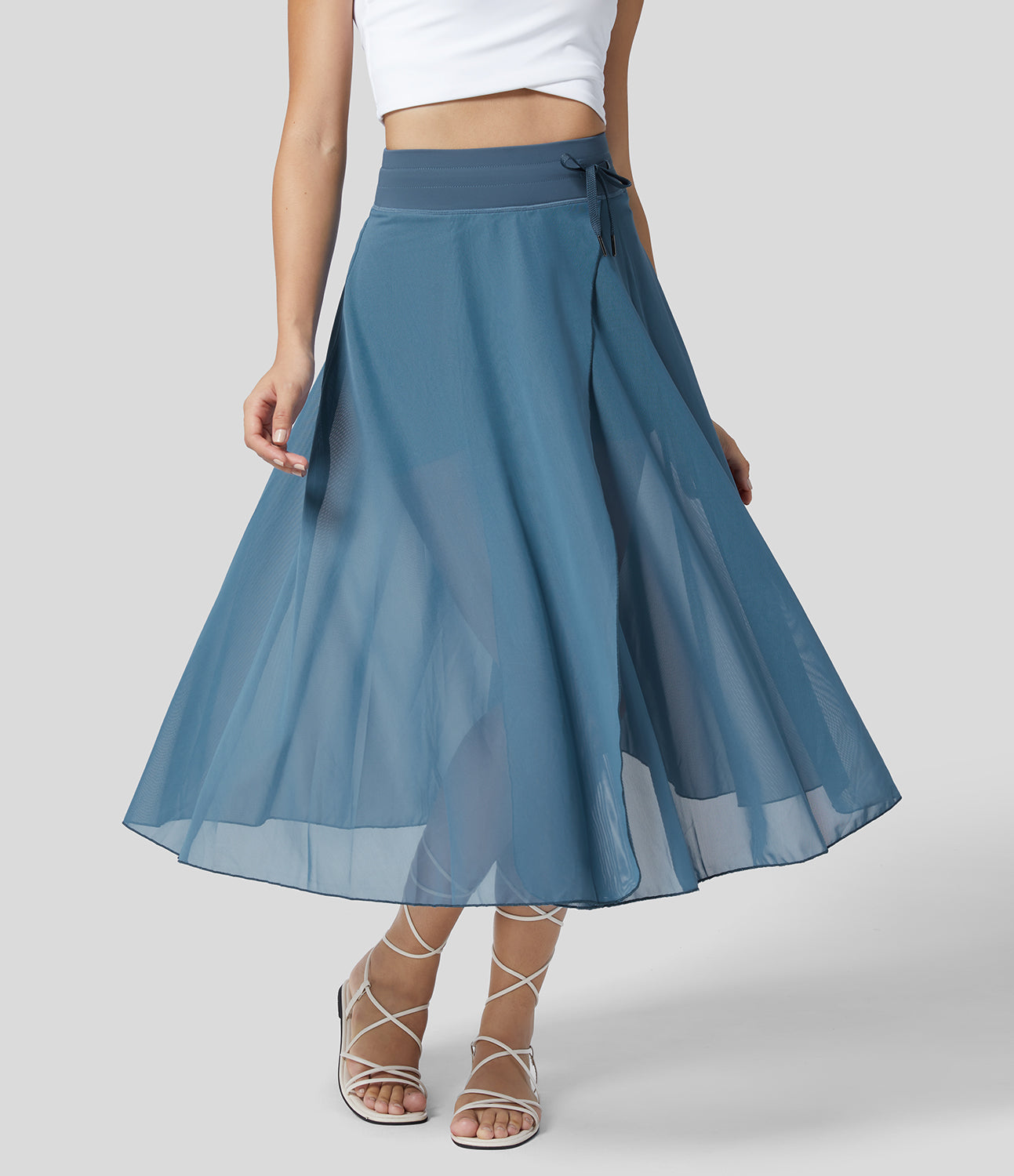 Eliara - High Waisted 2 In 1 Skirt Shorts