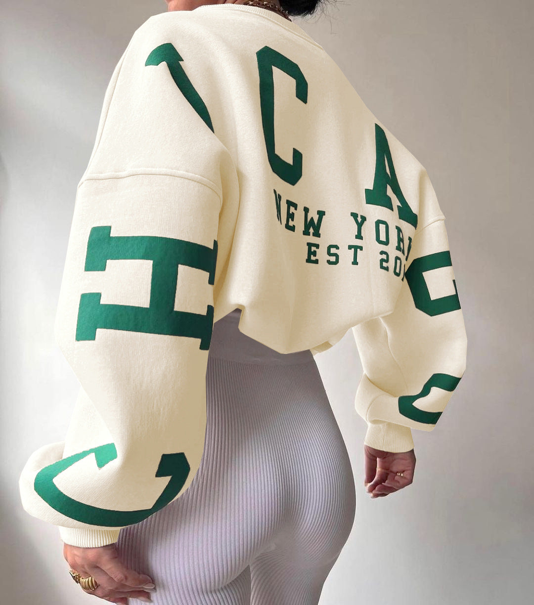 Alara | Sweater with Graphic Print and Long Sleeves