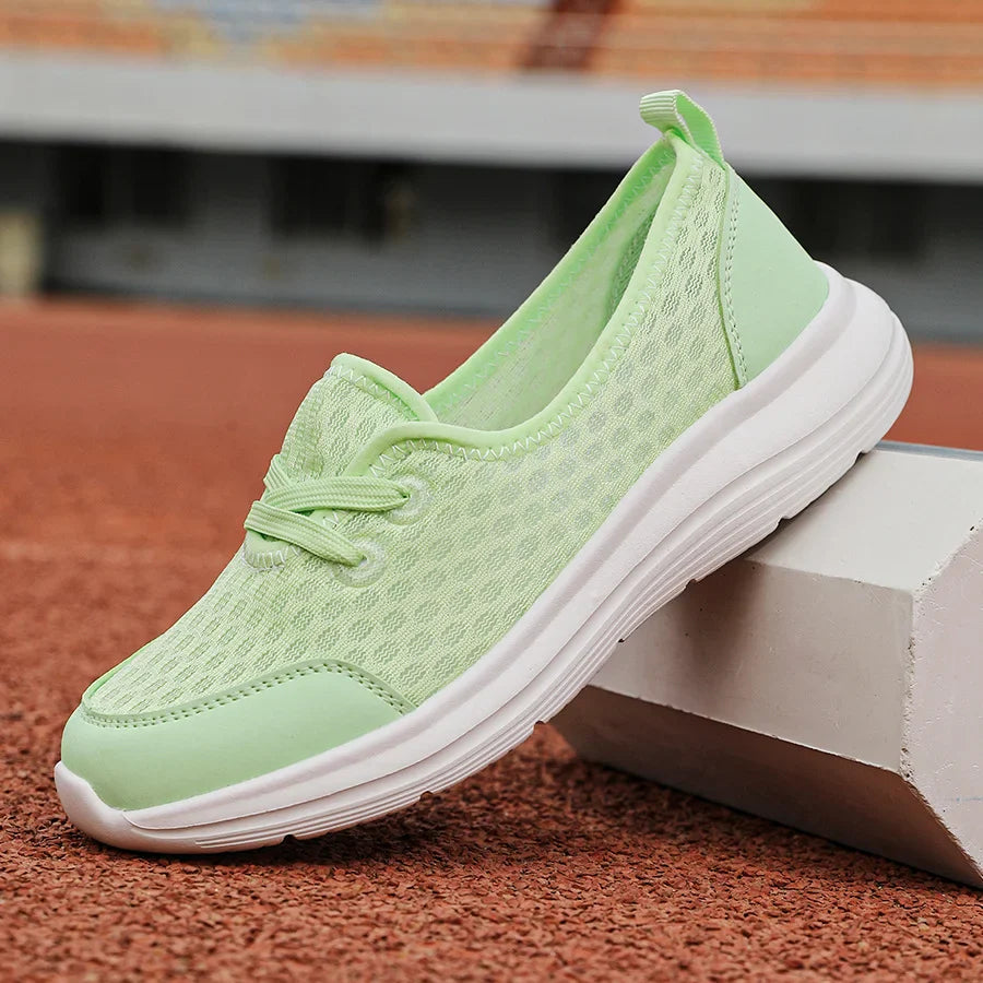 Firsova - Mesh Lace-Up Soft Sole Walking Shoes