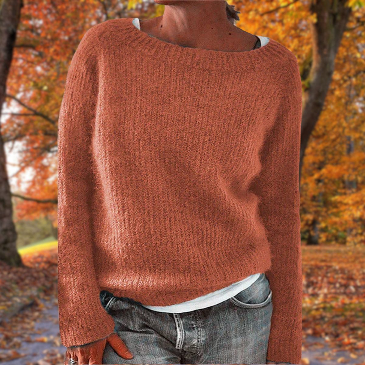 Haydee | Sweater Wide Neck Long Sleeve Relaxed Fit