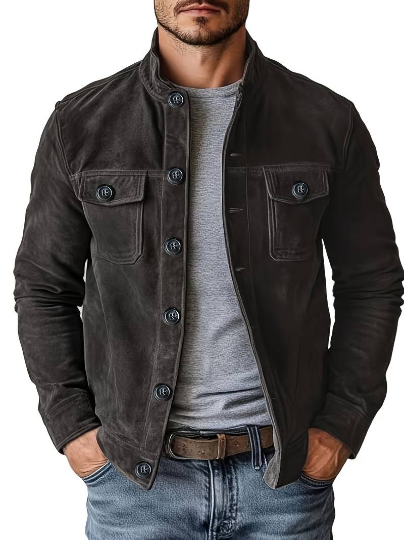 Neeman | Long Sleeve Button Front Utility Jacket