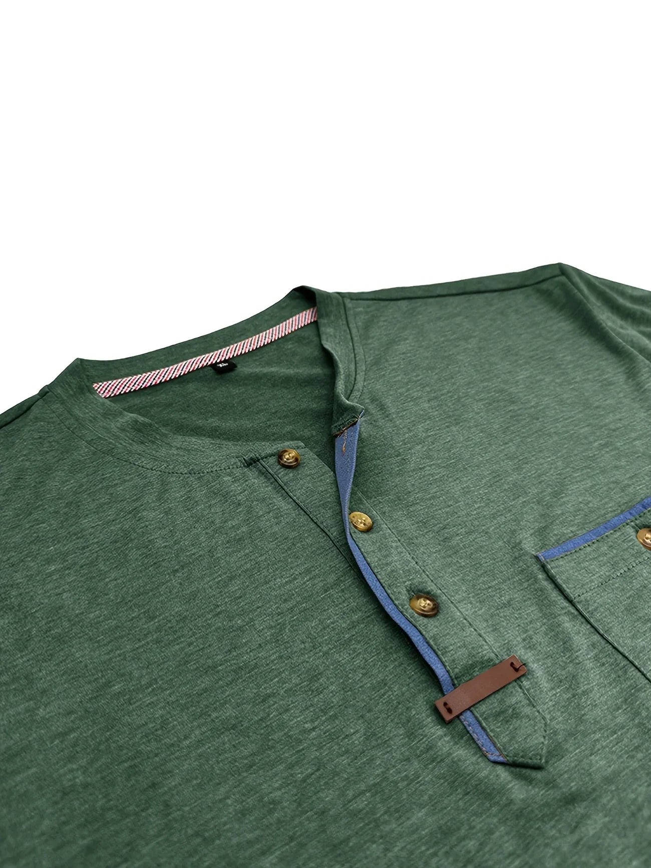 Saxon | Short Sleeve Pocket Henley T Shirt