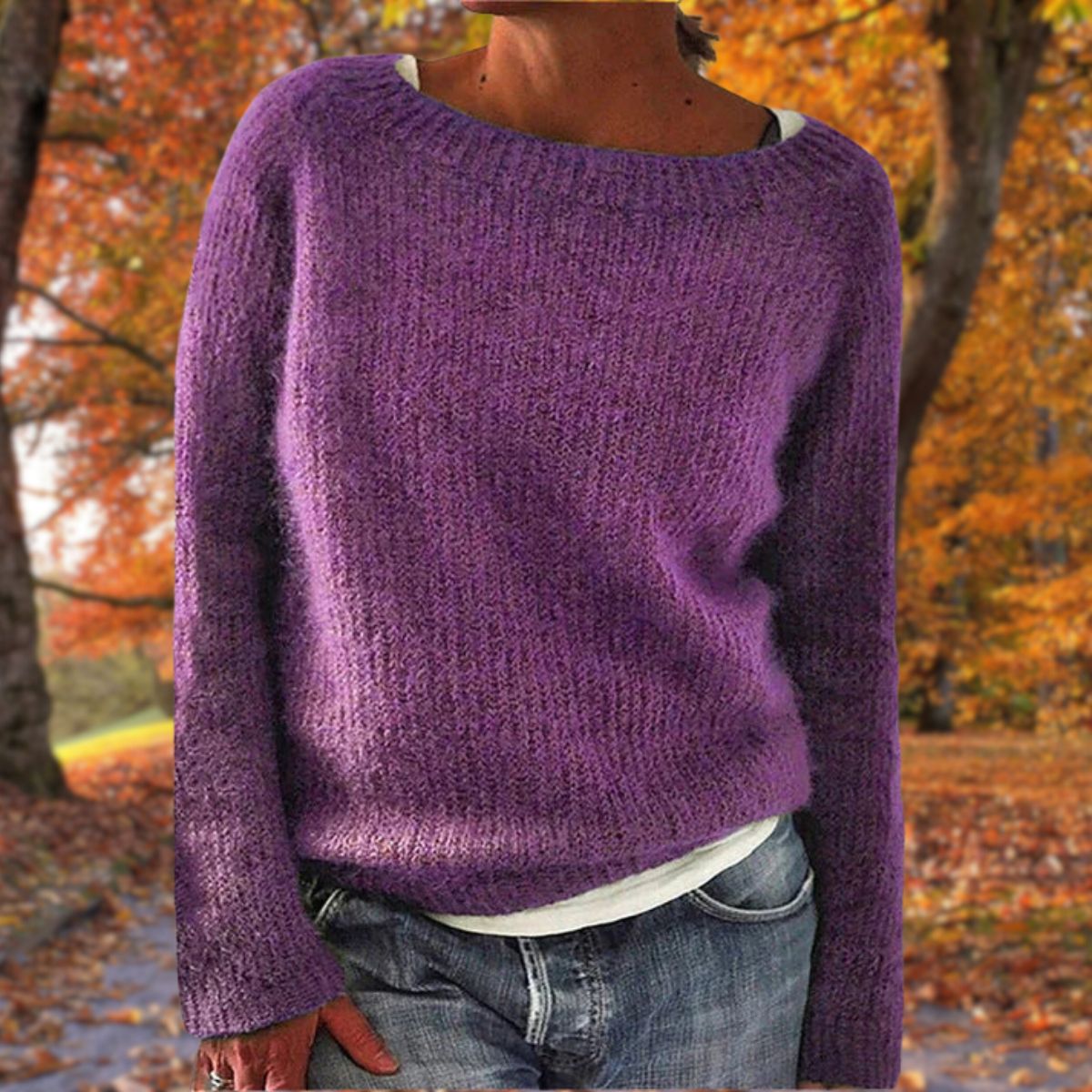 Haydee | Sweater Wide Neck Long Sleeve Relaxed Fit