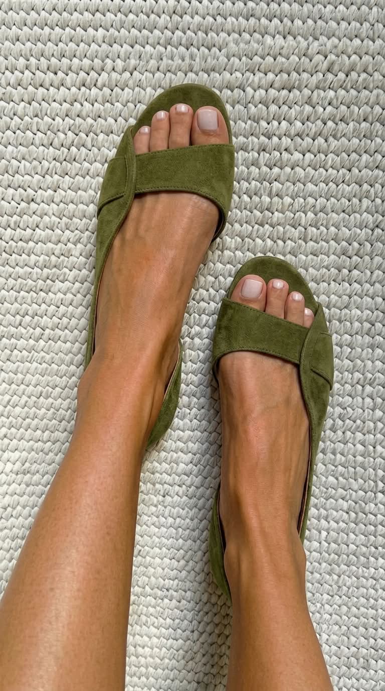 Rhana | Open Toe Flat Sandals Wide Strap